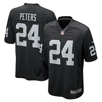 Maillot de match l'équipe Nike David Long Jr. pour hommes, noir, Las Vegas Raiders