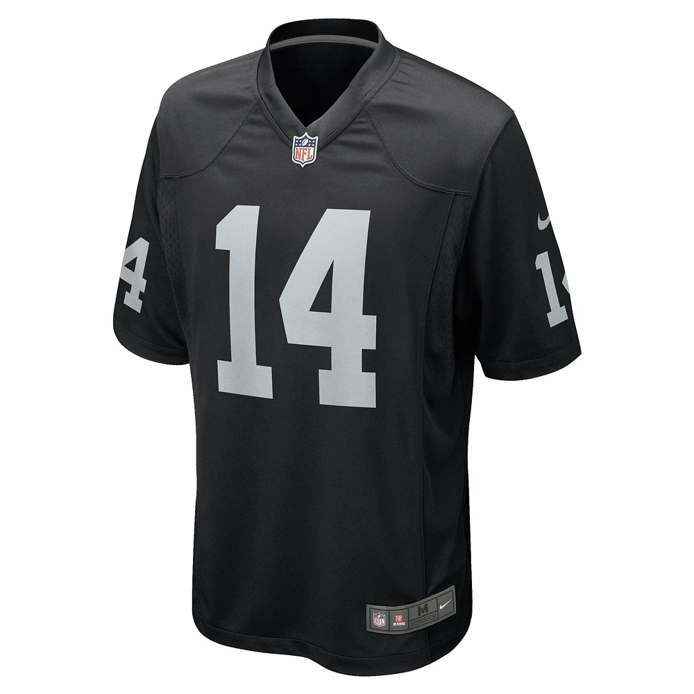 Maillot de match l'équipe Nike Marquez Callaway pour hommes, noir, Las Vegas Raiders