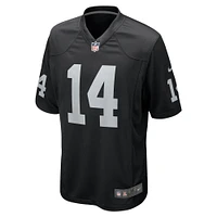 Maillot de match l'équipe Nike Marquez Callaway pour hommes, noir, Las Vegas Raiders