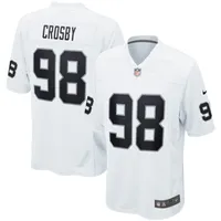 Youth Las Vegas Raiders Maxx Crosby Nike White Game Jersey