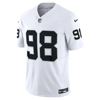 Nike Maxx Crosby Blanc Las Vegas Raiders Vapor F.U.S.E. Maillot limité