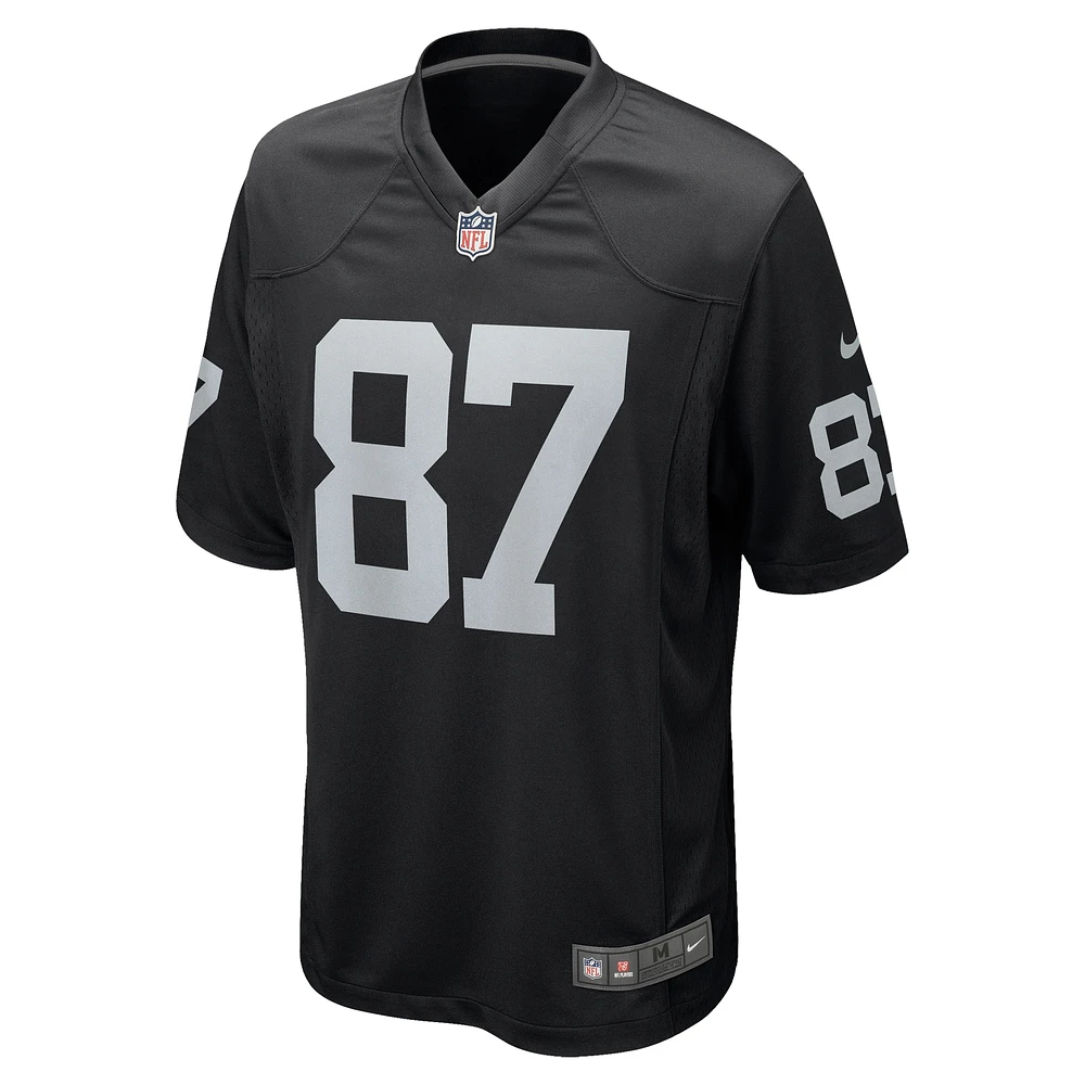 Men's Nike Michael Mayer Black Las Vegas Raiders  Game Jersey