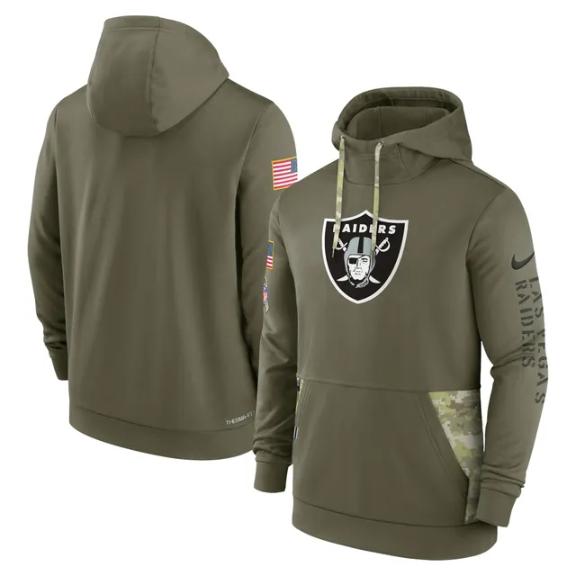 Nike Las Vegas Raiders RFLCTV Pullover Therma Hoodie Black - Black