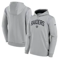 Las Vegas Raiders Nike Prime Logo Therma Pullover Hoodie - Mens