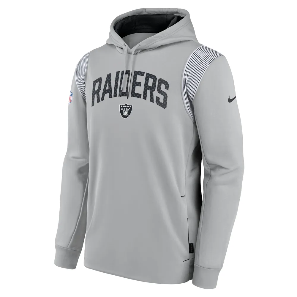 Las Vegas Raiders Nike Sideline Athletic Stack Performance Pullover Hoodie  - Black