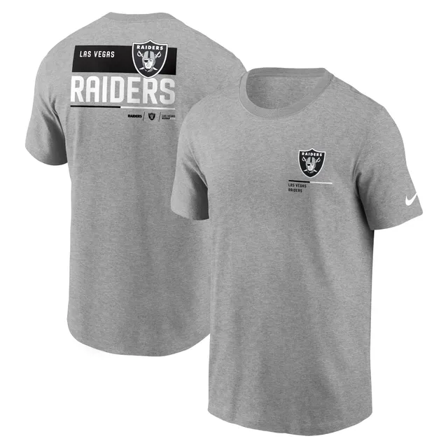 Lids Las Vegas Raiders New Era Training Camp Raglan T-Shirt - Gray