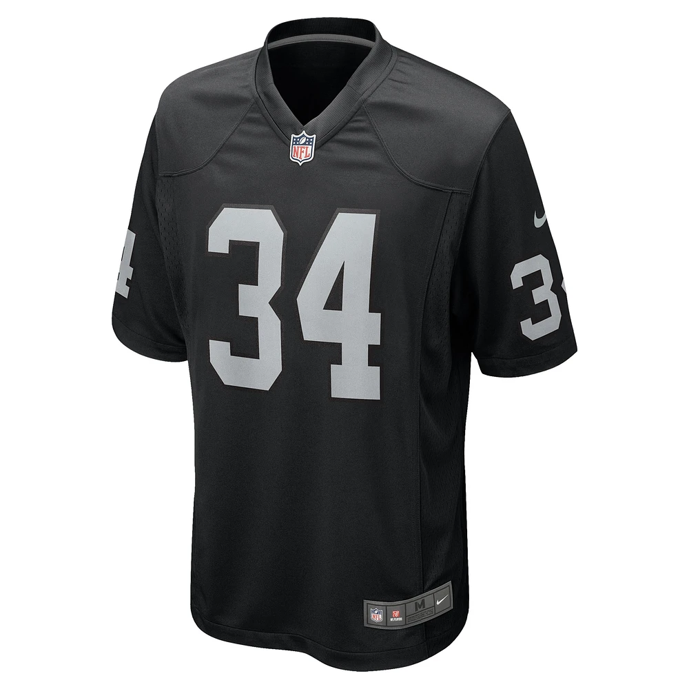 Maillot Nike Thomas Harper pour homme, noir, équipe des Las Vegas Raiders