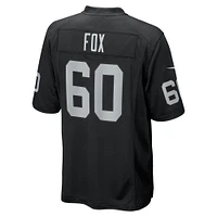 Maillot de match Nike Tomari Fox pour homme, noir, Las Vegas Raiders Team Game