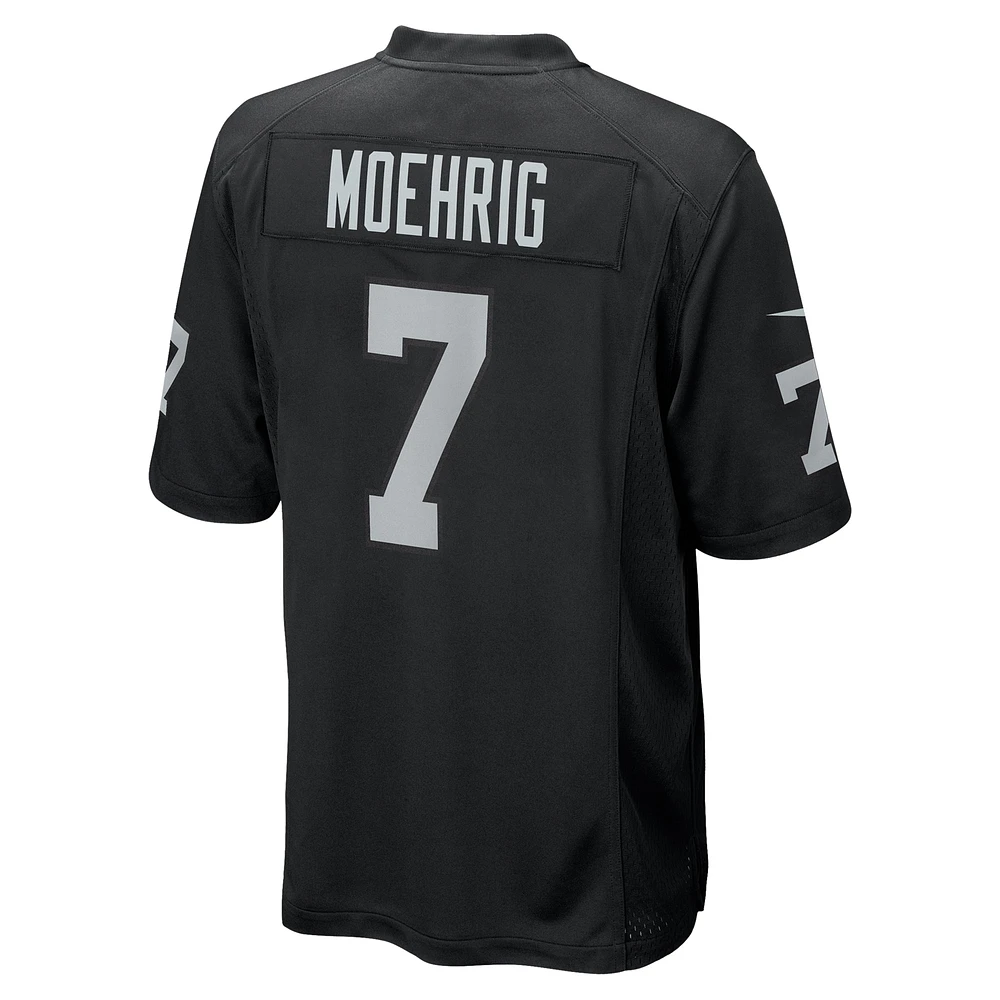 Men's Nike Tre'von Moehrig  Black Las Vegas Raiders Team Game Jersey