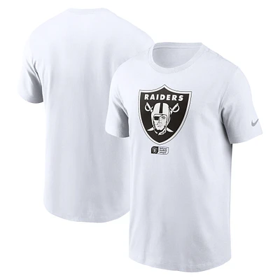 Men's Nike White Las Vegas Raiders Faded Essential T-Shirt