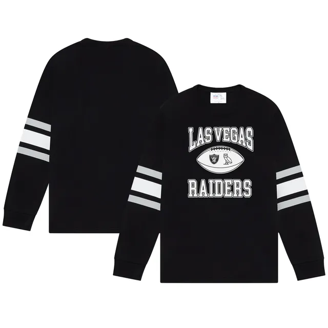 Men's Las Vegas Raiders OVO Black Owl Logo T-Shirt