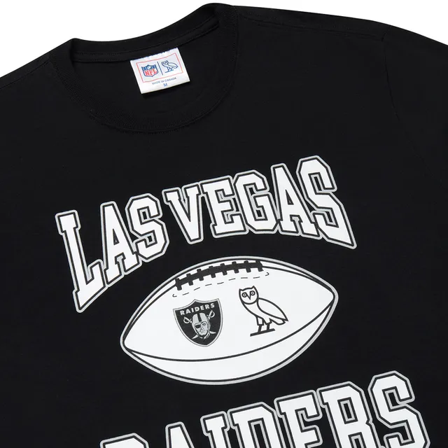 Men's Las Vegas Raiders OVO Black Owl Logo T-Shirt