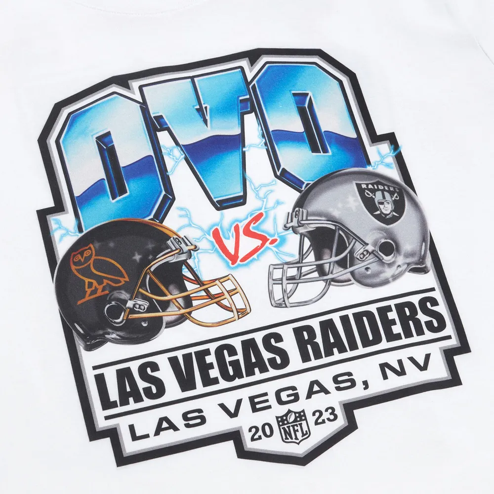 Men's Las Vegas Raiders OVO Black Owl Logo T-Shirt