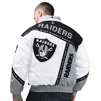 Veste à capuche entièrement zippée Pro Player pour homme avec logo Las Vegas Raiders noir