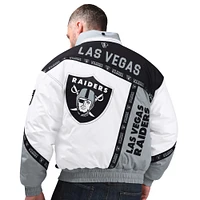 Veste à capuche entièrement zippée Pro Player pour homme avec logo Las Vegas Raiders noir