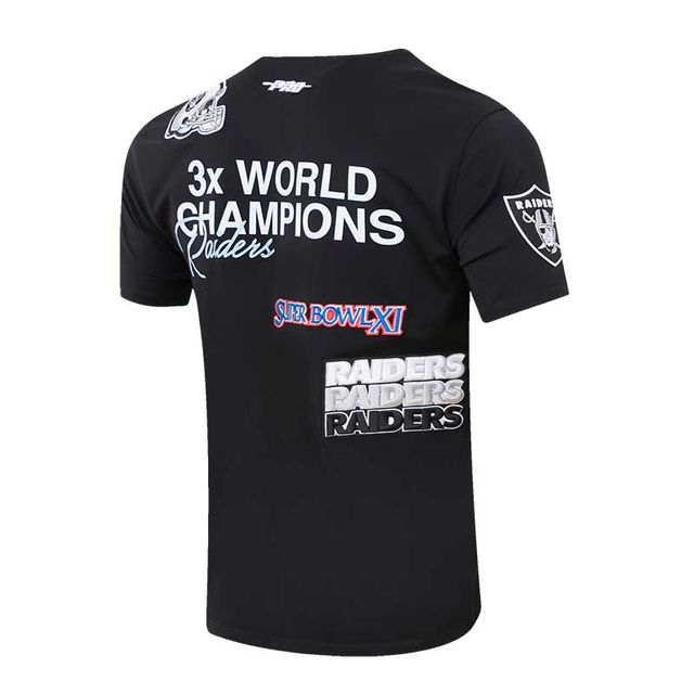 T-shirt Pro Standard Las Vegas Raiders Championship noir pour homme