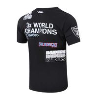 Men's Pro Standard Black Las Vegas Raiders Championship T-Shirt