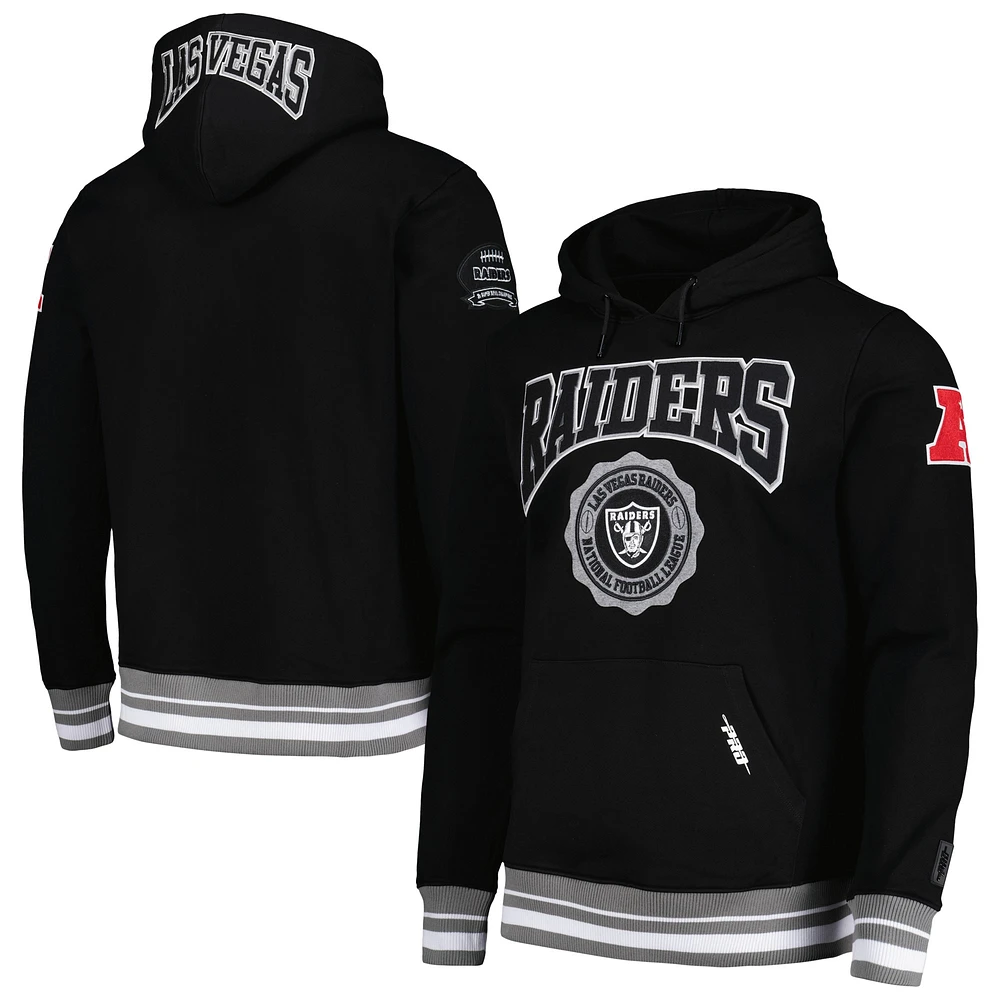 Sweat à capuche noir Pro Standard pour hommes, emblème avec écusson des Raiders de Las Vegas