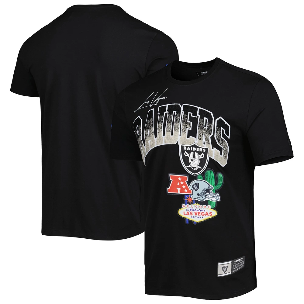 T-shirt noir de la collection Hometown des Las Vegas Raiders Pro Standard pour homme