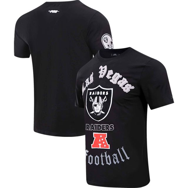 T-shirt noir Pro Standard pour hommes des Las Vegas Raiders Old English