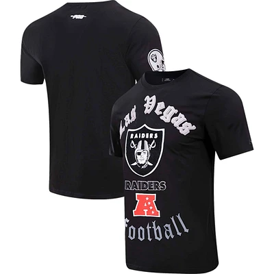 Men's Pro Standard Black Las Vegas Raiders Old English T-Shirt