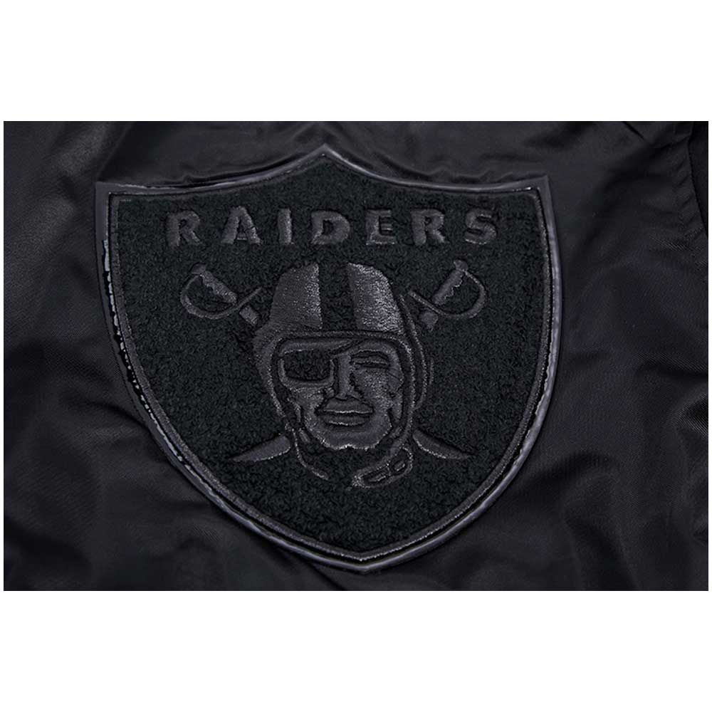 Men's Starter Black Las Vegas Raiders Varsity Satin Full-Snap Jacket XXL / Raiders Black