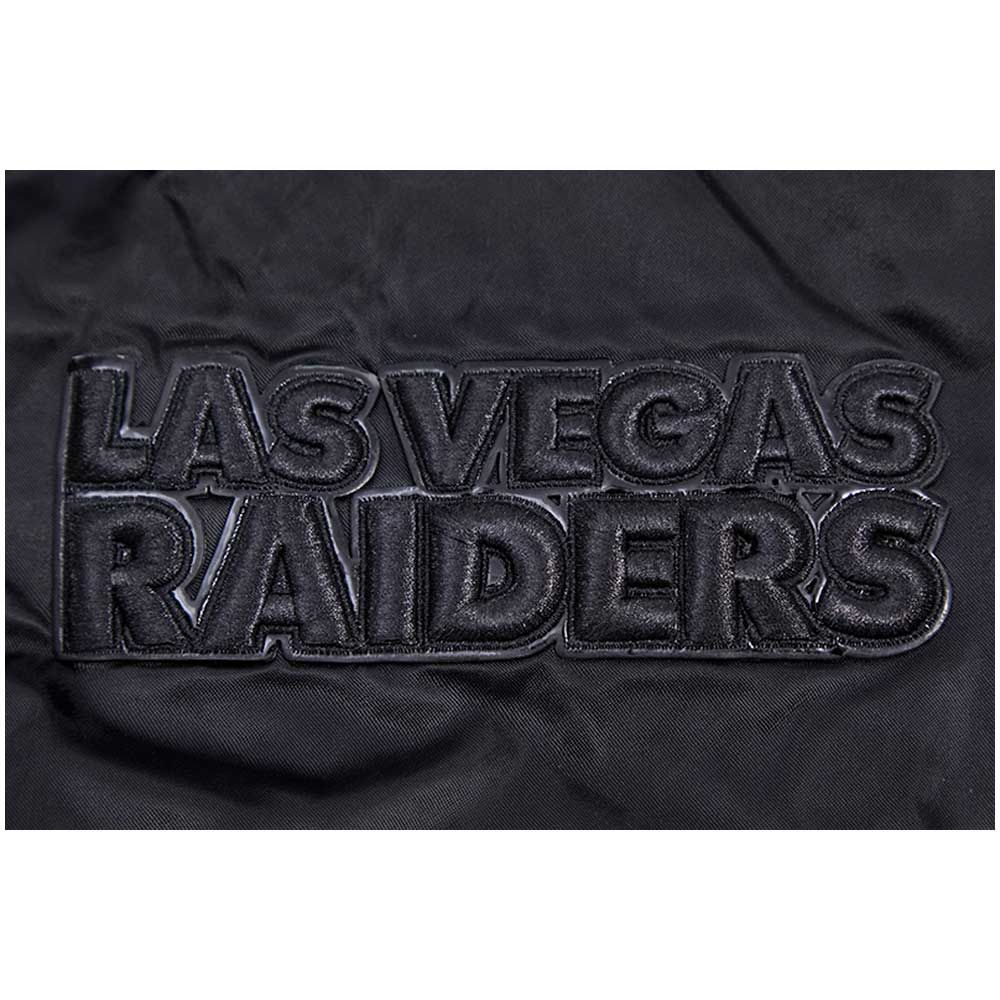 Men’s Pro Standard Las Vegas Raiders Varsity Jacket Triple Black