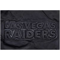 NFL Las Vegas Raiders Black Satin Varsity Jacket full-snap Vintage
