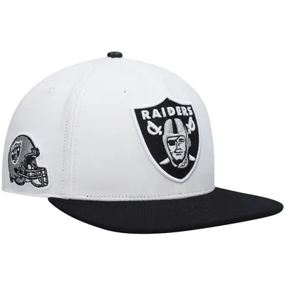 Las Vegas Raiders Pro Standard 2Tone Snapback Hat - White/Black