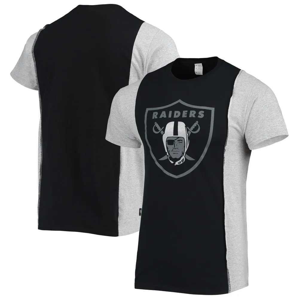 Las Vegas Raiders Junk Food Helmet T-Shirt - Heathered Gray