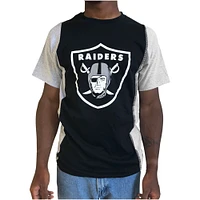 T-shirt Refried Vêtements noir/argent pour homme Las Vegas Raiders durable fendu