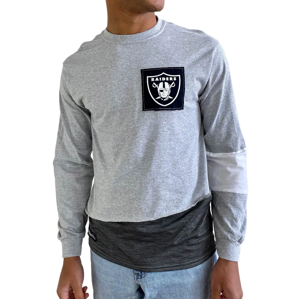 Refried Apparel Men's Refried Apparel Gray Las Vegas Raiders Sustainable  Angle Long Sleeve T-Shirt