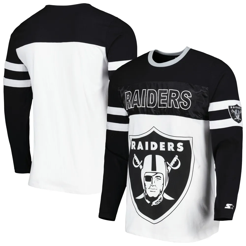 Lids Las Vegas Raiders Starter Halftime Long Sleeve T-Shirt - Black/White