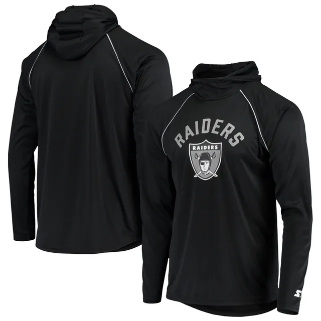 Men's Starter Heather Charcoal/Black Las Vegas Raiders Extreme Pullover Hoodie Size: Medium