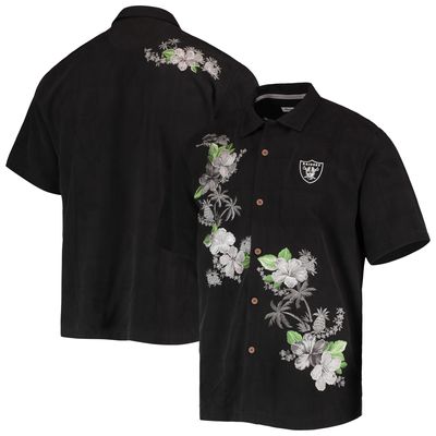 Lids San Francisco 49ers Tommy Bahama Azule Oasis Button-Up Shirt - Black