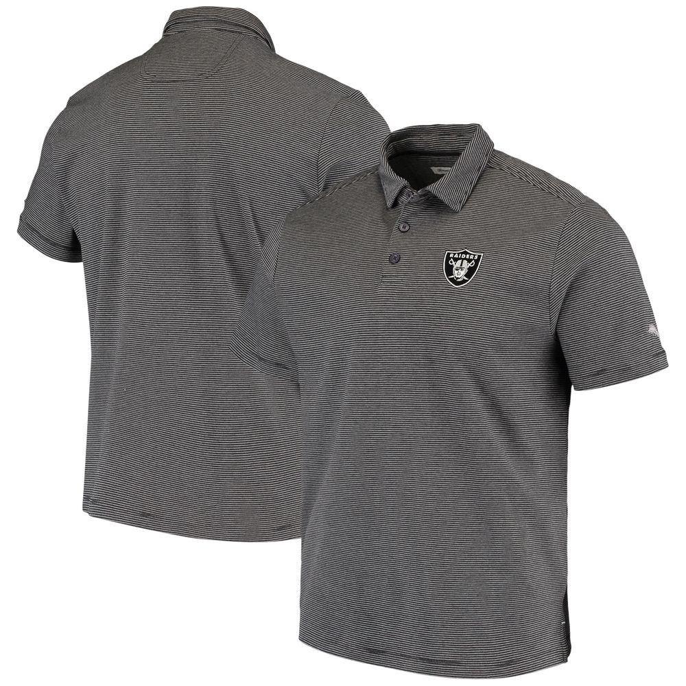 Men's Tommy Bahama Black Las Vegas Raiders Sport Pacific Shore Polo