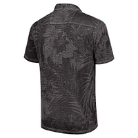 Polo Tommy Bahama noir pour homme Las Vegas Raiders Sport Santiago Paradise