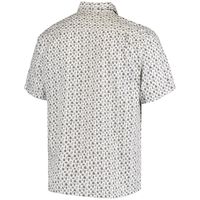 Tommy Bahama Men's Tommy Bahama White Las Vegas Raiders Baja Mar Throwback  Woven Button-Up Shirt