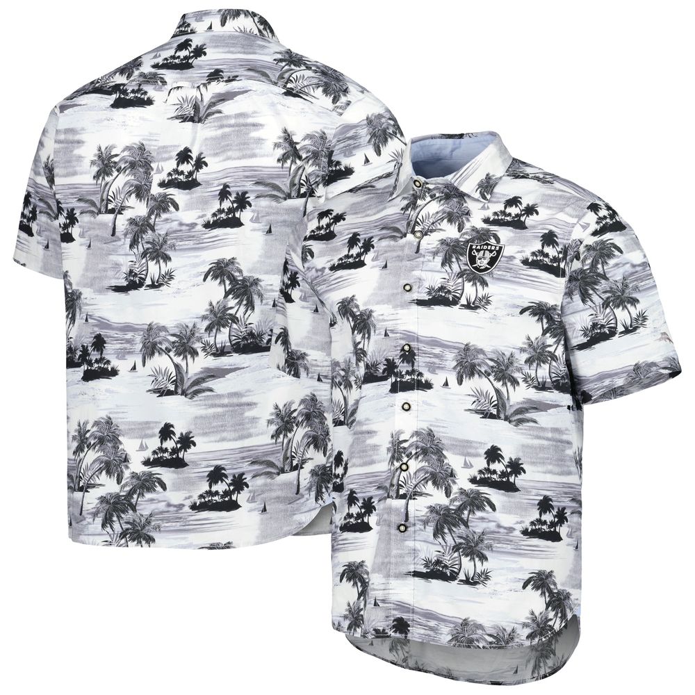 Las Vegas Raiders NFL Mens Floral Button Up Shirt