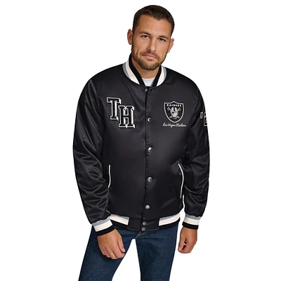 Veste en satin à boutons-pression Dante des Las Vegas Raiders de Tommy Hilfiger pour homme