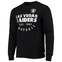 T-shirt à manches longues Tommy Hilfiger Las Vegas Raiders Peter noir pour homme