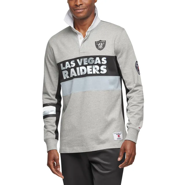 Men's Las Vegas Raiders Tommy Hilfiger Black Cody Long Sleeve Polo