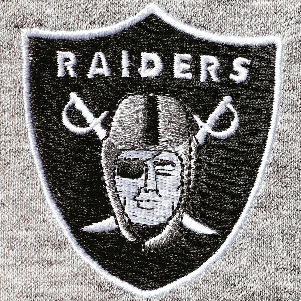 Men's Tommy Hilfiger Heathered Gray Las Vegas Raiders Mario Quarter-Zip Jacket