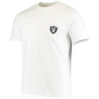 Men's Vineyard Vines White Las Vegas Raiders Big & Tall Helmet T-Shirt