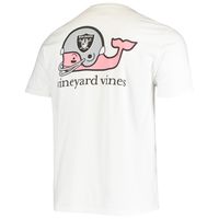 Men's Vineyard Vines White Las Vegas Raiders Big & Tall Helmet T-Shirt