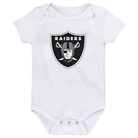 Ensemble de 3 bodies pour nouveau-né et bébé Las Vegas Raiders Team Starter