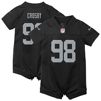 Maillot de jeu Nike Maxx Crosby noir pour nouveau-né et bébé des Las Vegas Raiders