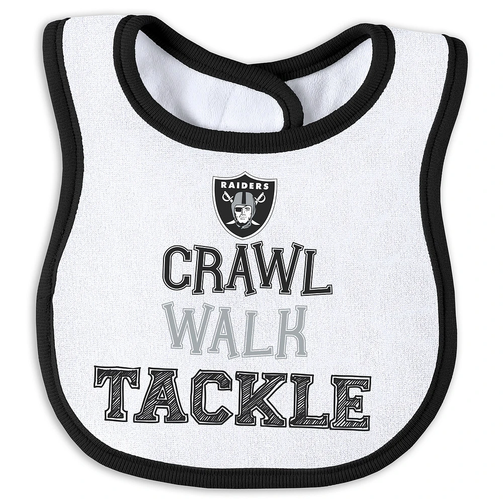 Newborn & Infant WEAR by Erin Andrews Las Vegas Raiders Sleep Play Set