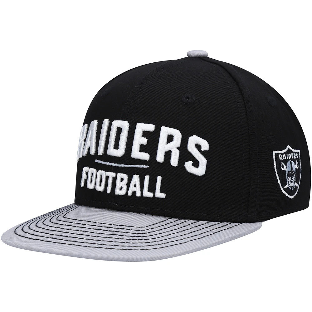 Casquette Snapback Las Vegas Raiders noire préscolaire Lock Up