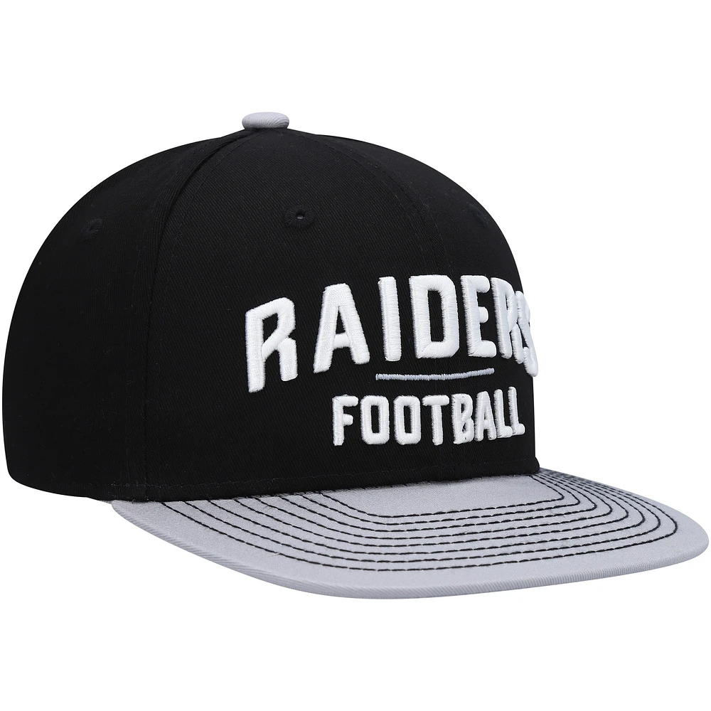 Casquette Snapback Las Vegas Raiders noire préscolaire Lock Up